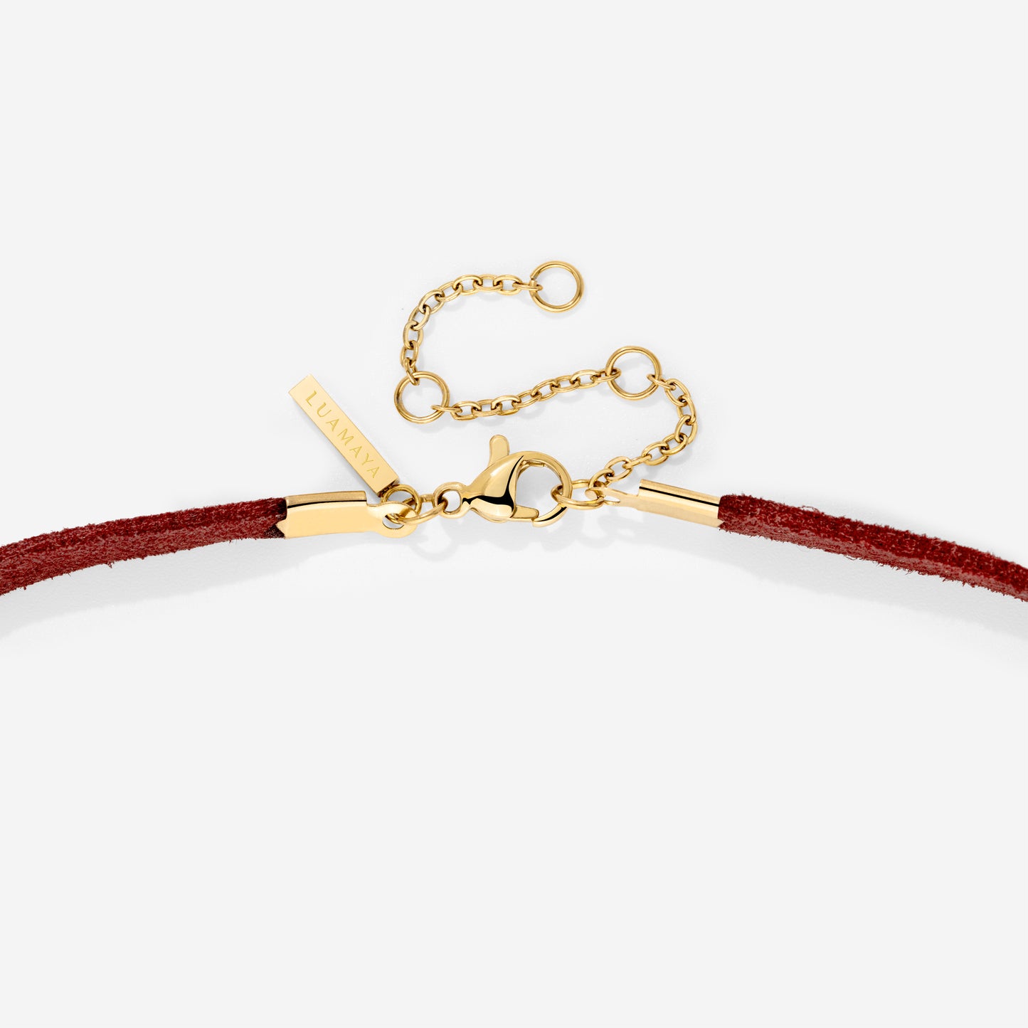 Pretzel Babe Choker Dark Red