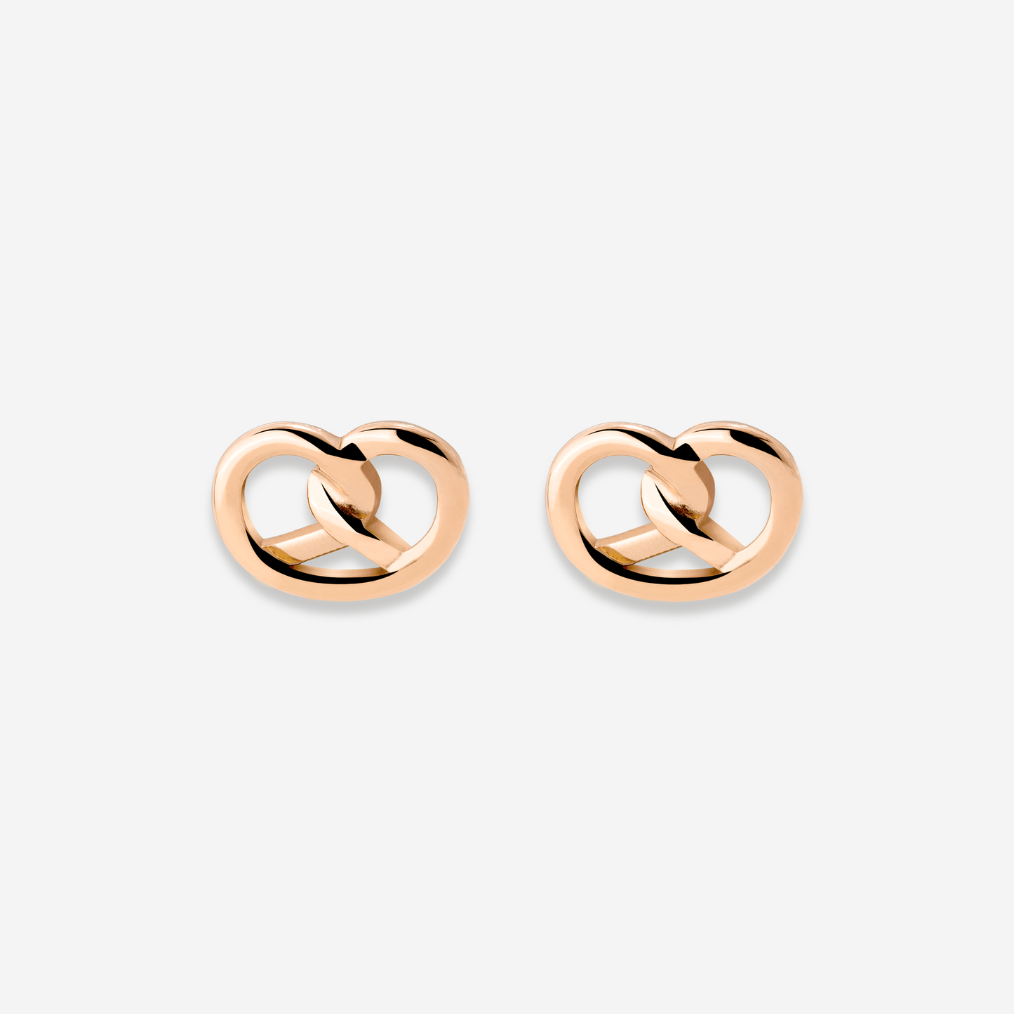 Pretzel Babe Studs Roségold