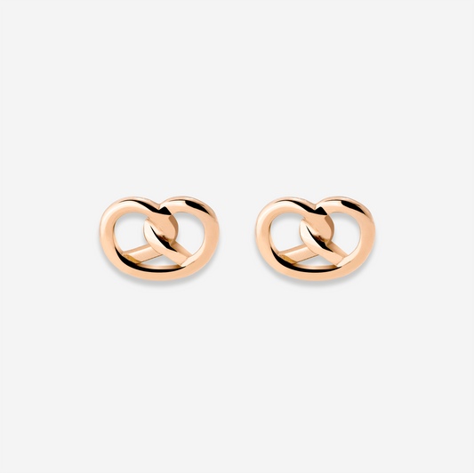 Pretzel Babe Studs Roségold