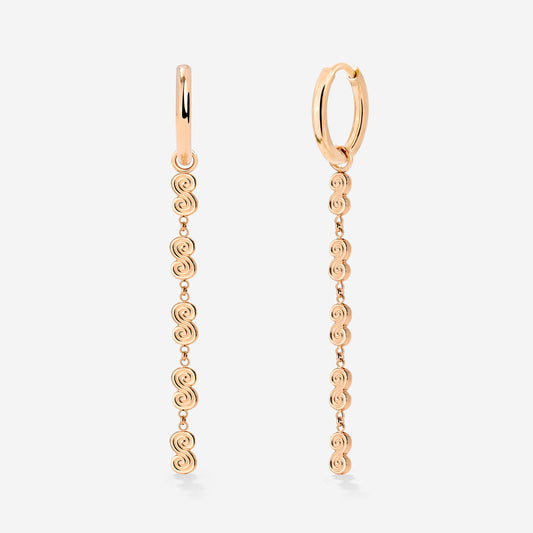 Serpent's Whisper Hoop Set Small Roségold