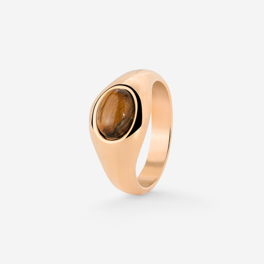 Tiger's Eye Ring Roségold