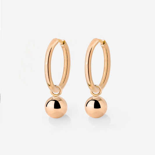 Bubbly Hoop Set Medium Roségold