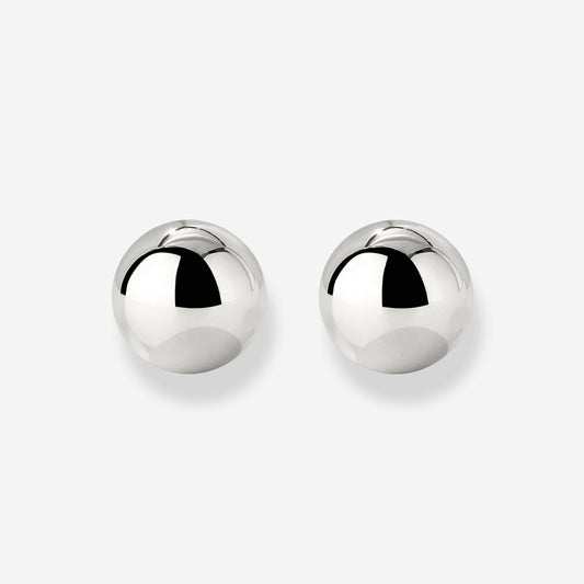 Bubbly Studs Medium Silber