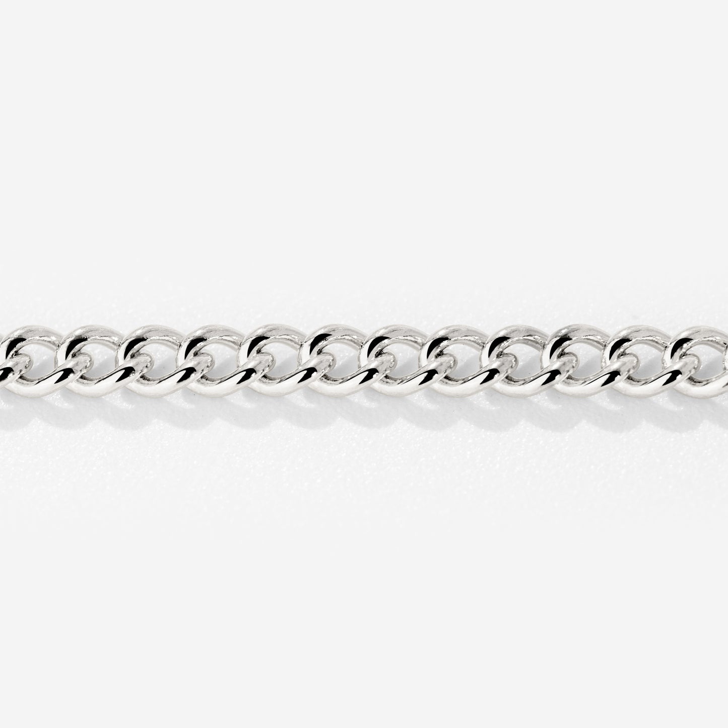 Curb Chain Necklace Silber