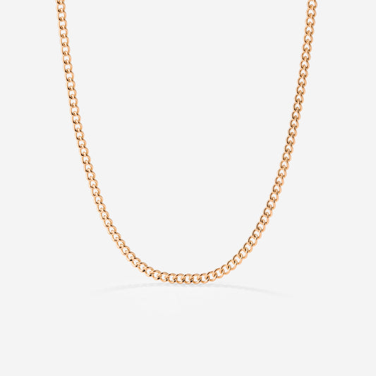 Curb Chain Necklace Roségold