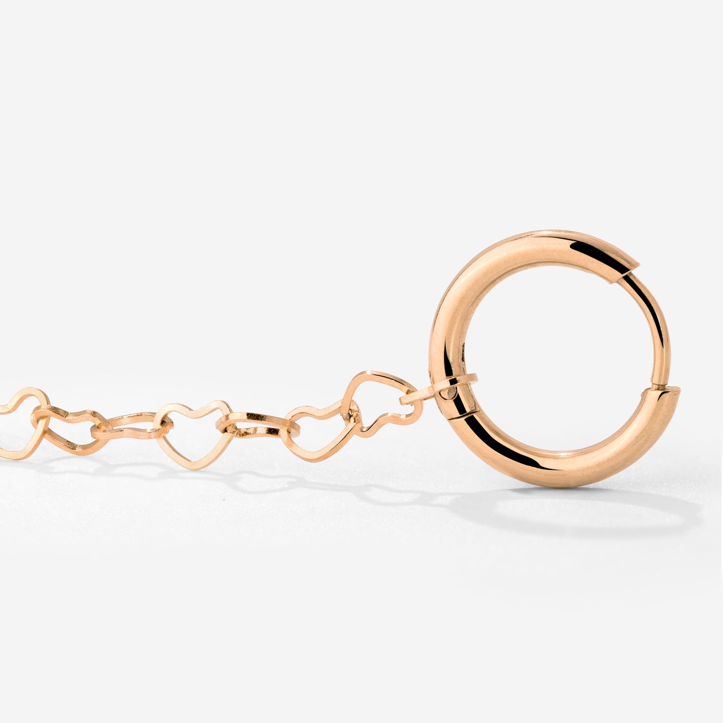 Heart after Heart Hoop Set Small Roségold