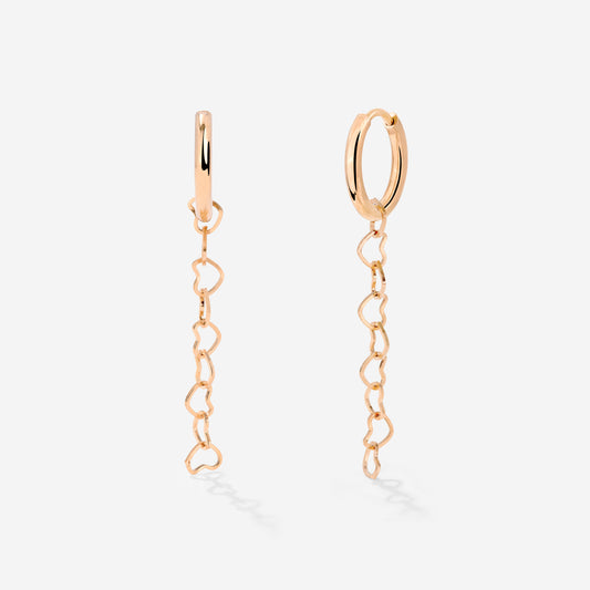 Heart after Heart Hoop Set Small Roségold