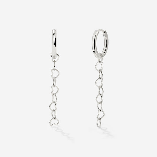 Heart after Heart Hoop Set Small Silber