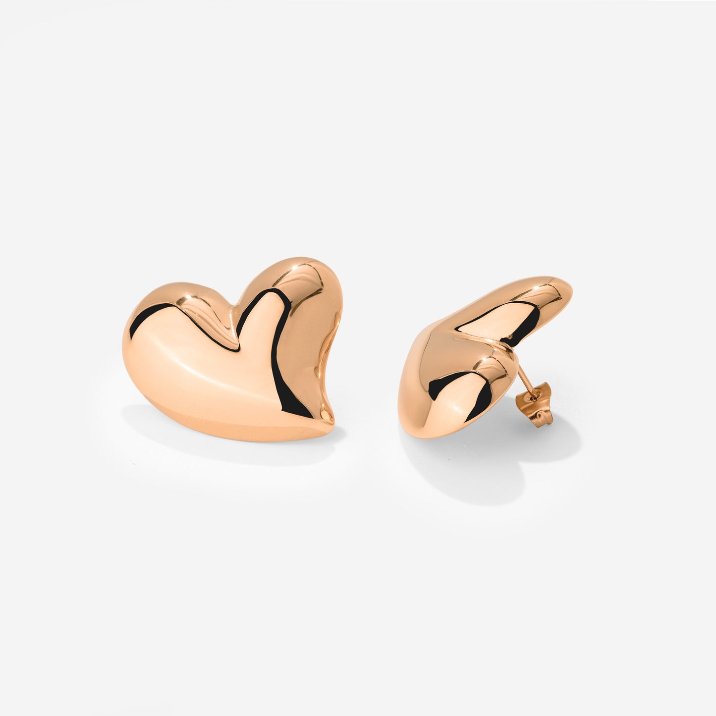 Heartie Studs Roségold