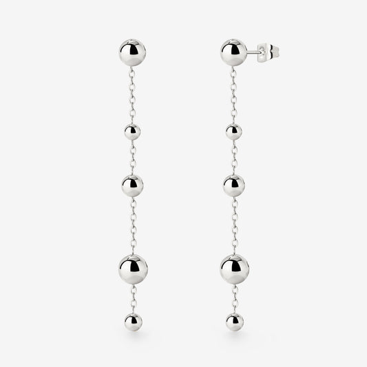Infinite Beads Earrings Silber