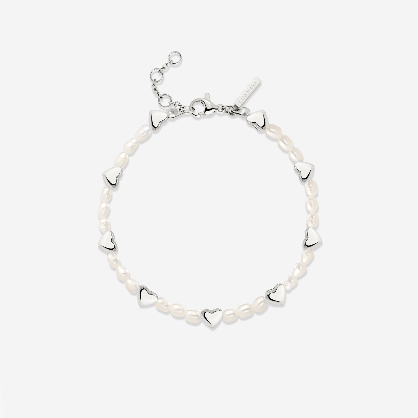 Love Pearls Bracelet Silber