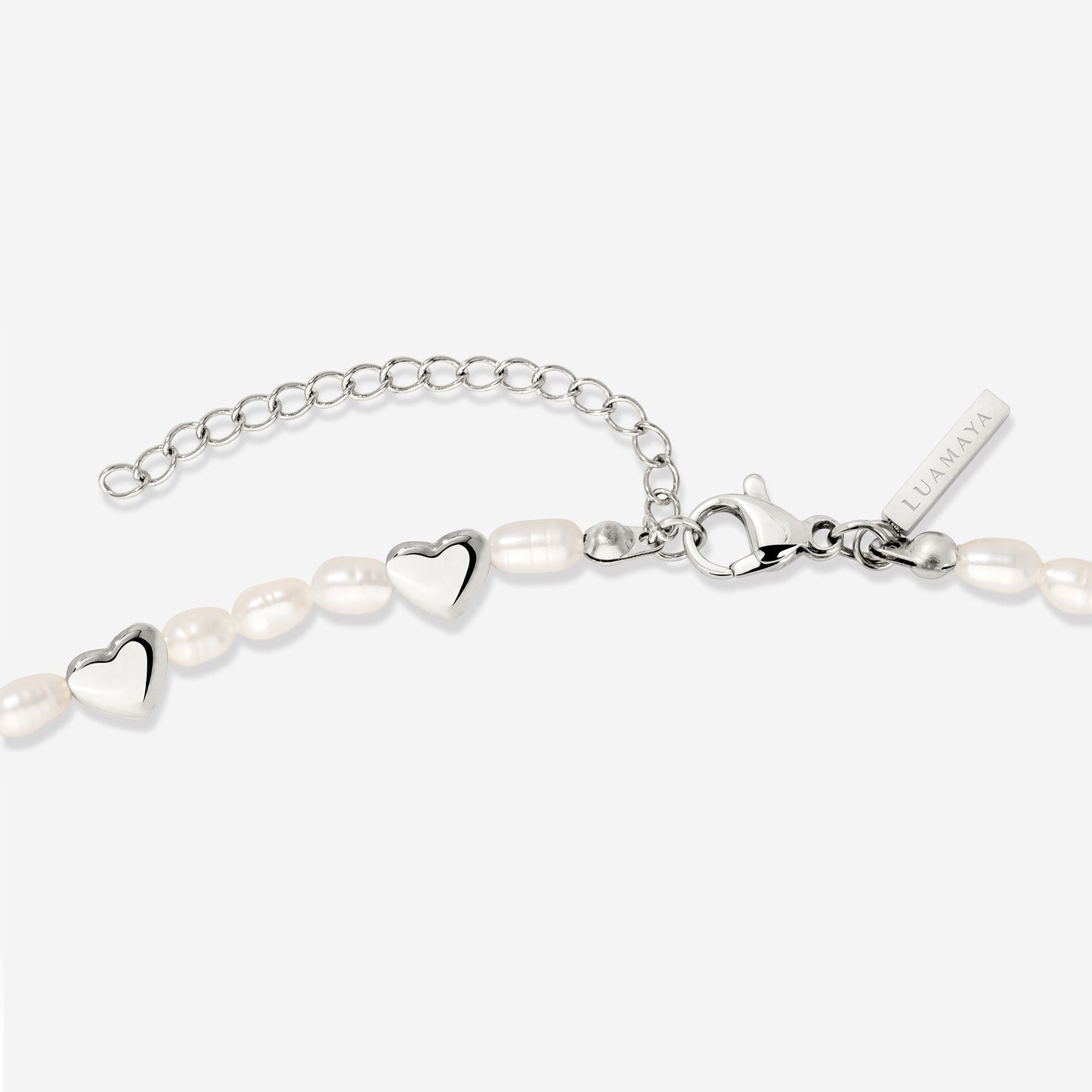 Love Pearls Necklace Silber