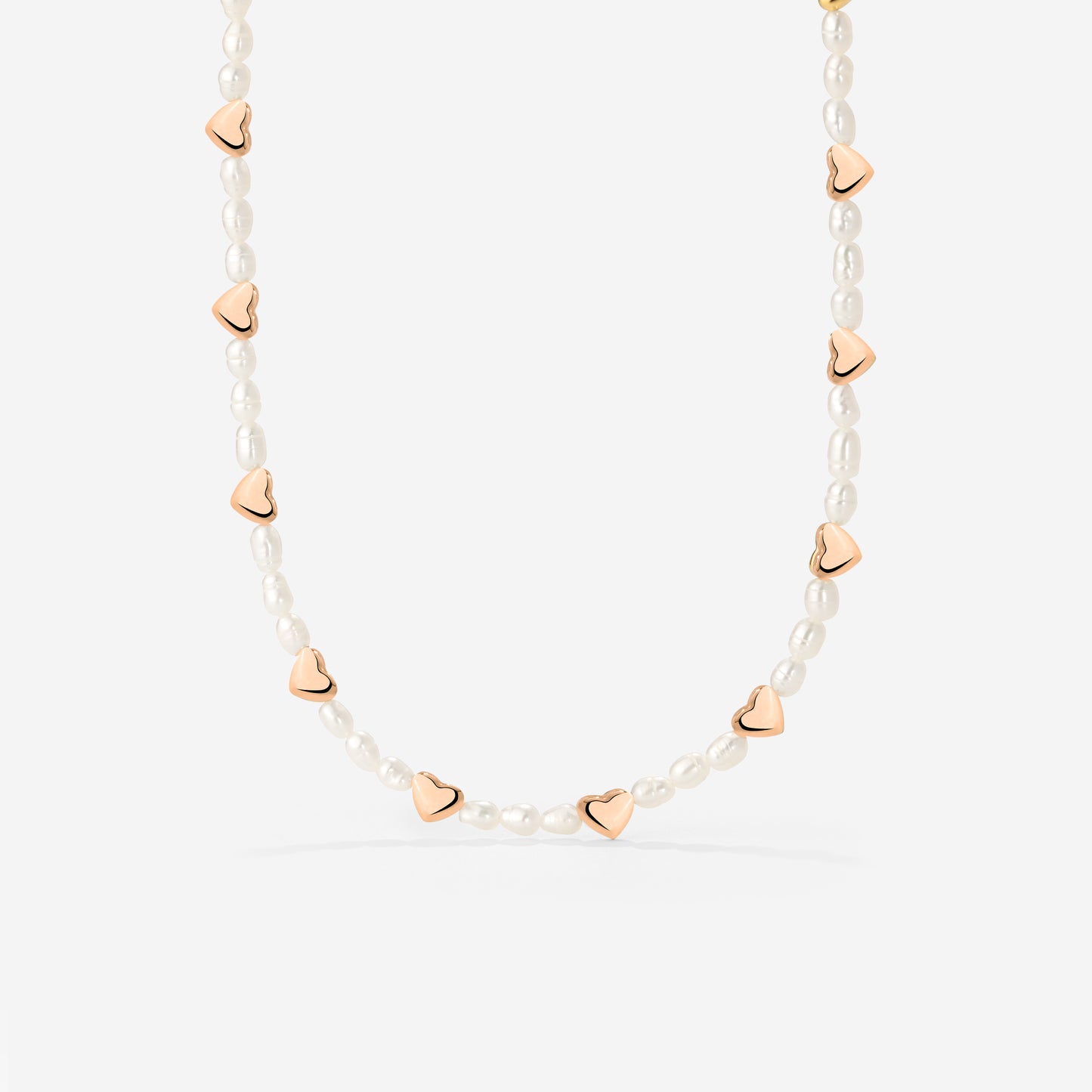 Love Pearls Necklace Roségold