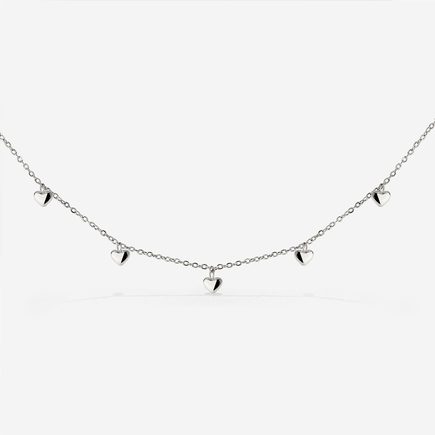 Lovely Heart Choker Silber