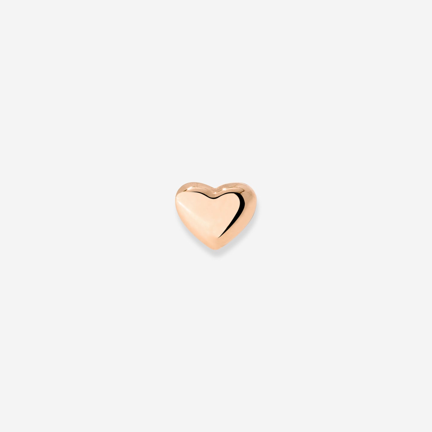 Lovely Heart Piercing Stud Roségold