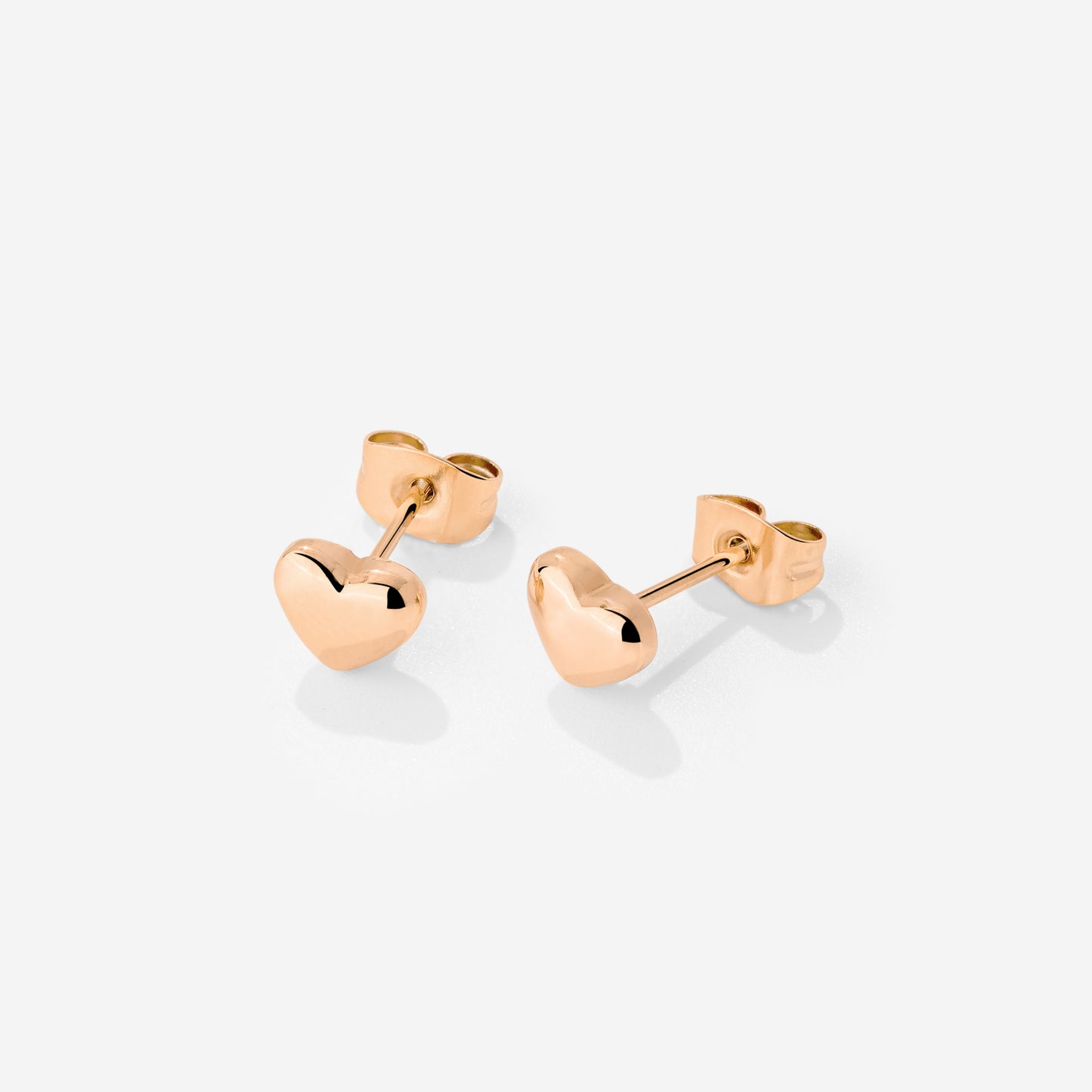 Lovely Heart Studs Roségold