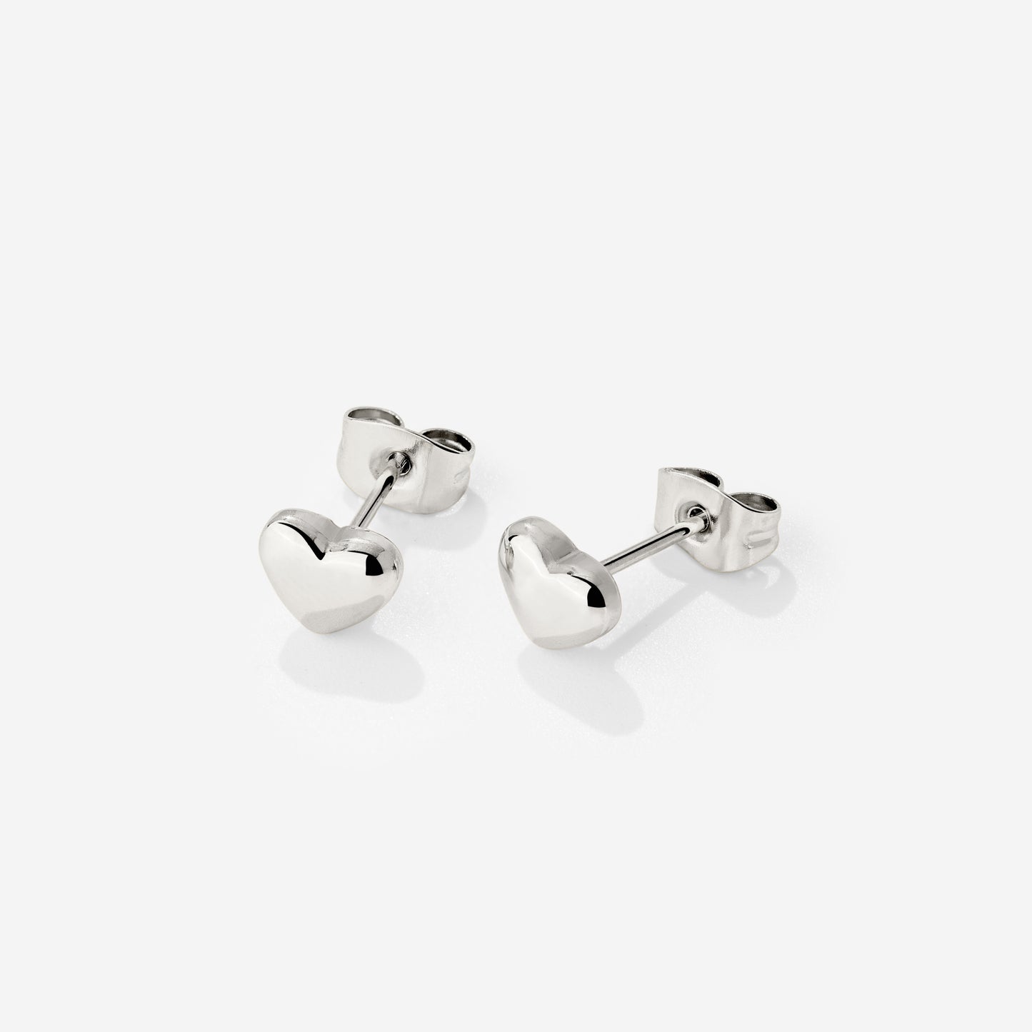 Lovely Heart Studs Silber
