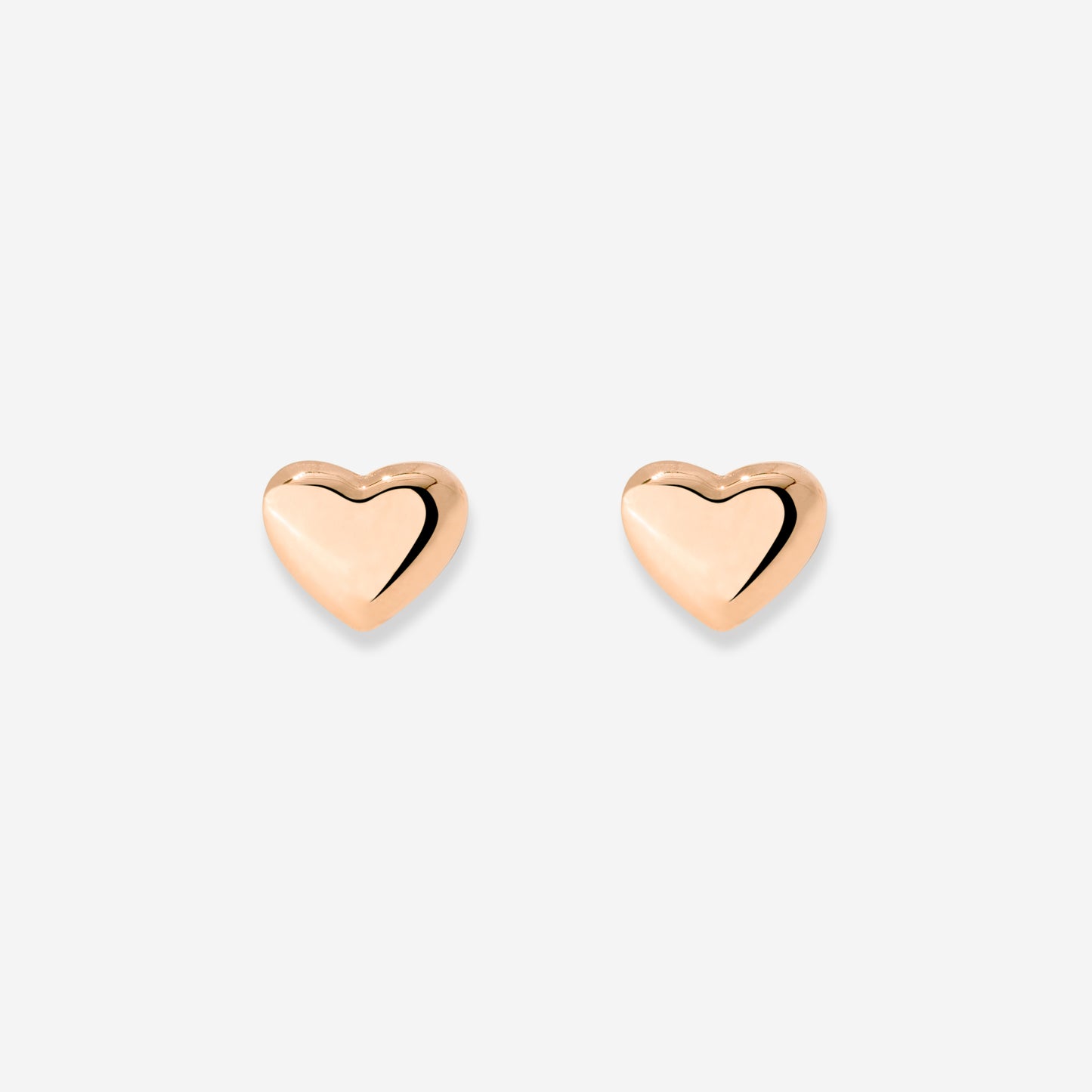 Lovely Heart Studs Roségold