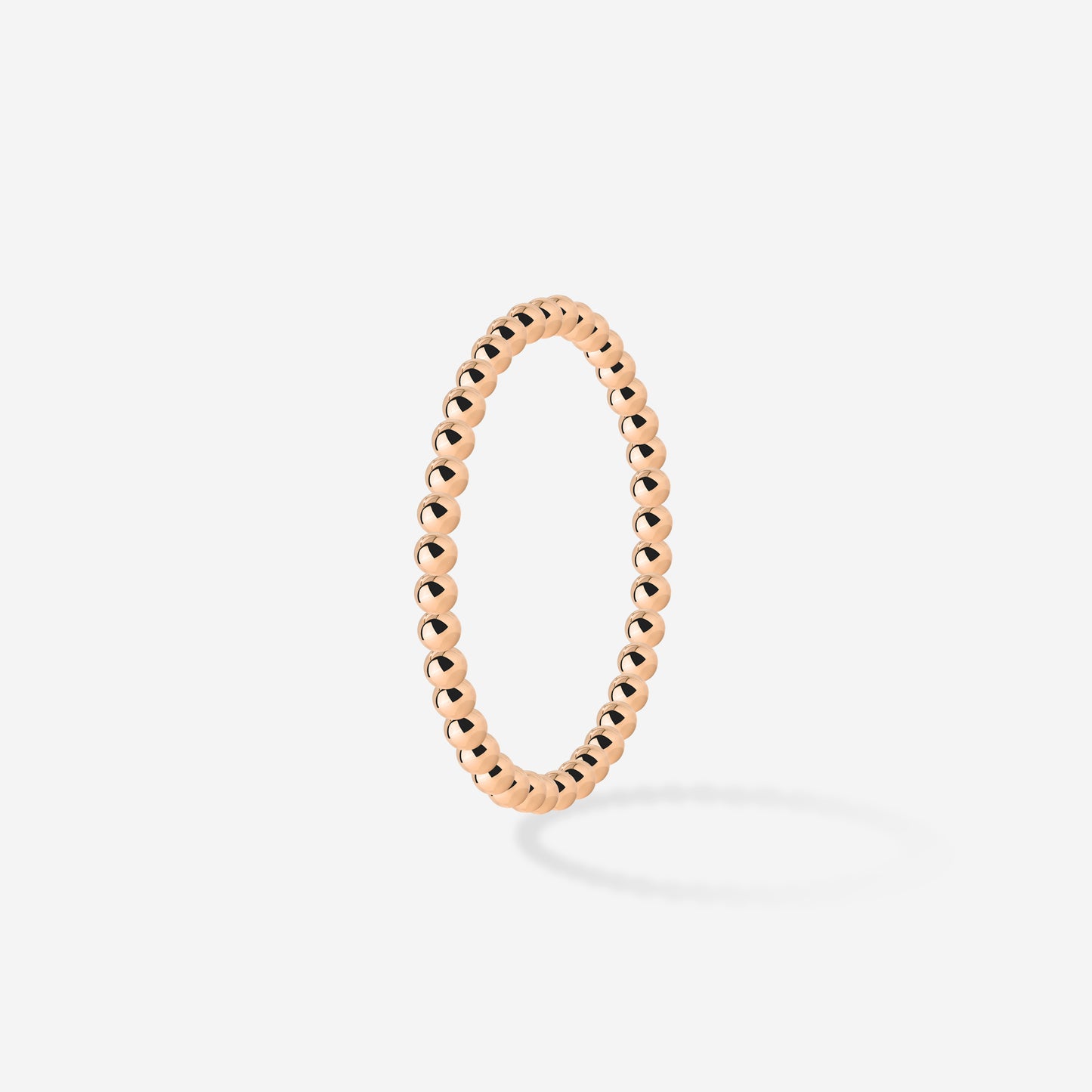 Narrow Sphere Ring Roségold