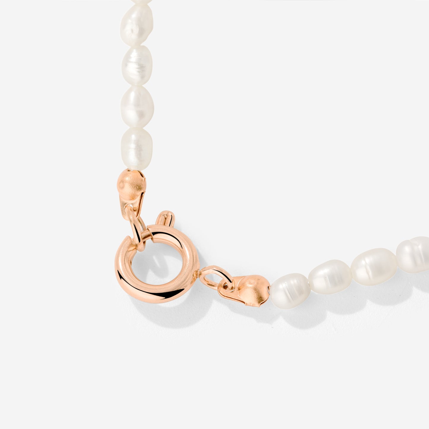 Pearly Charm Necklace Roségold