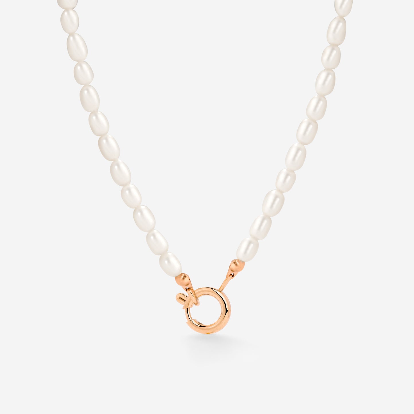 Pearly Charm Necklace Roségold