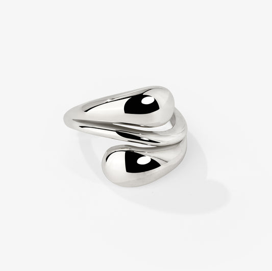 Sculpted Touch Ring Silber