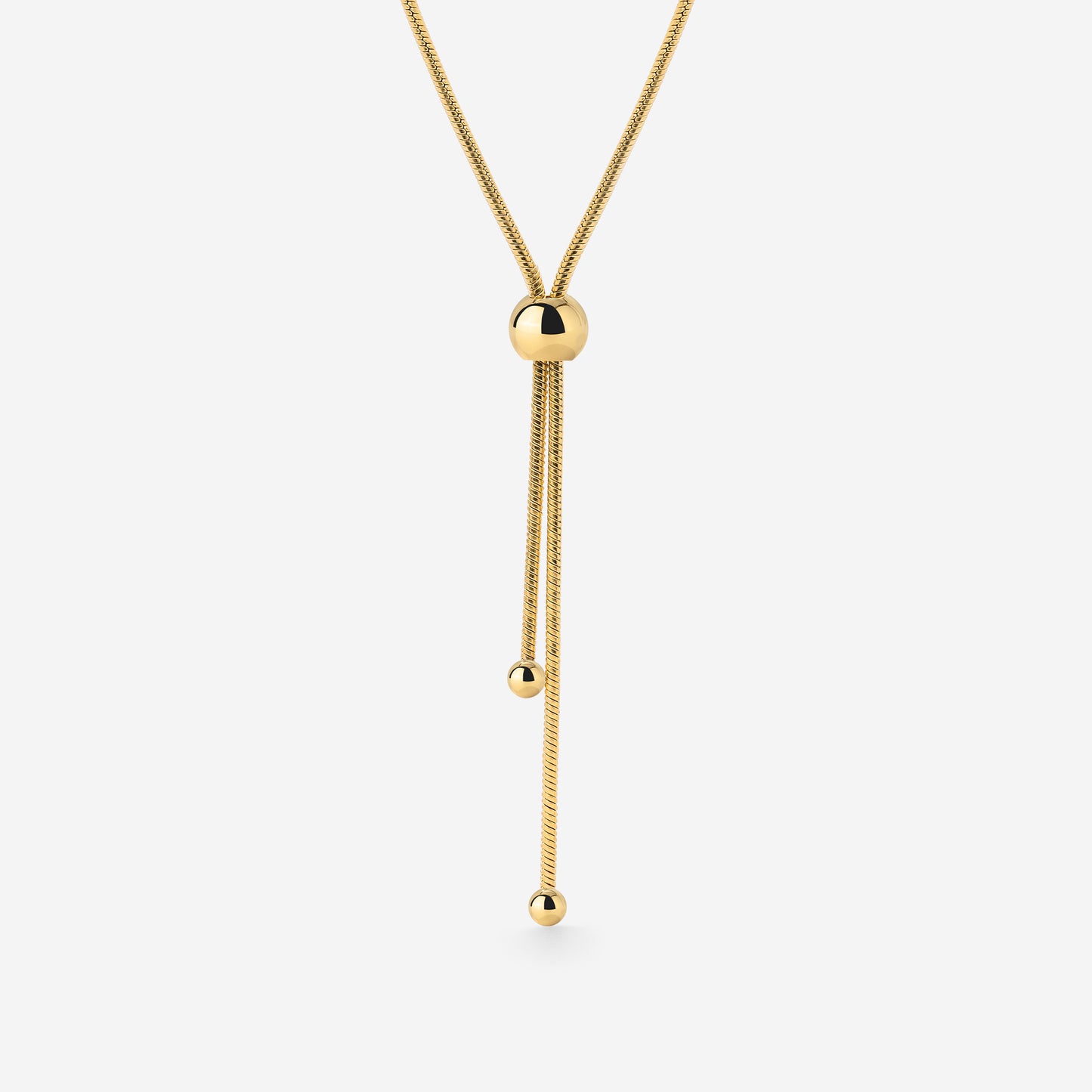 Simple Elegance Y-Necklace Gold