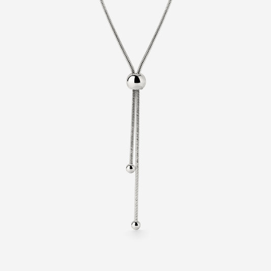 Simple Elegance Y-Necklace Silber