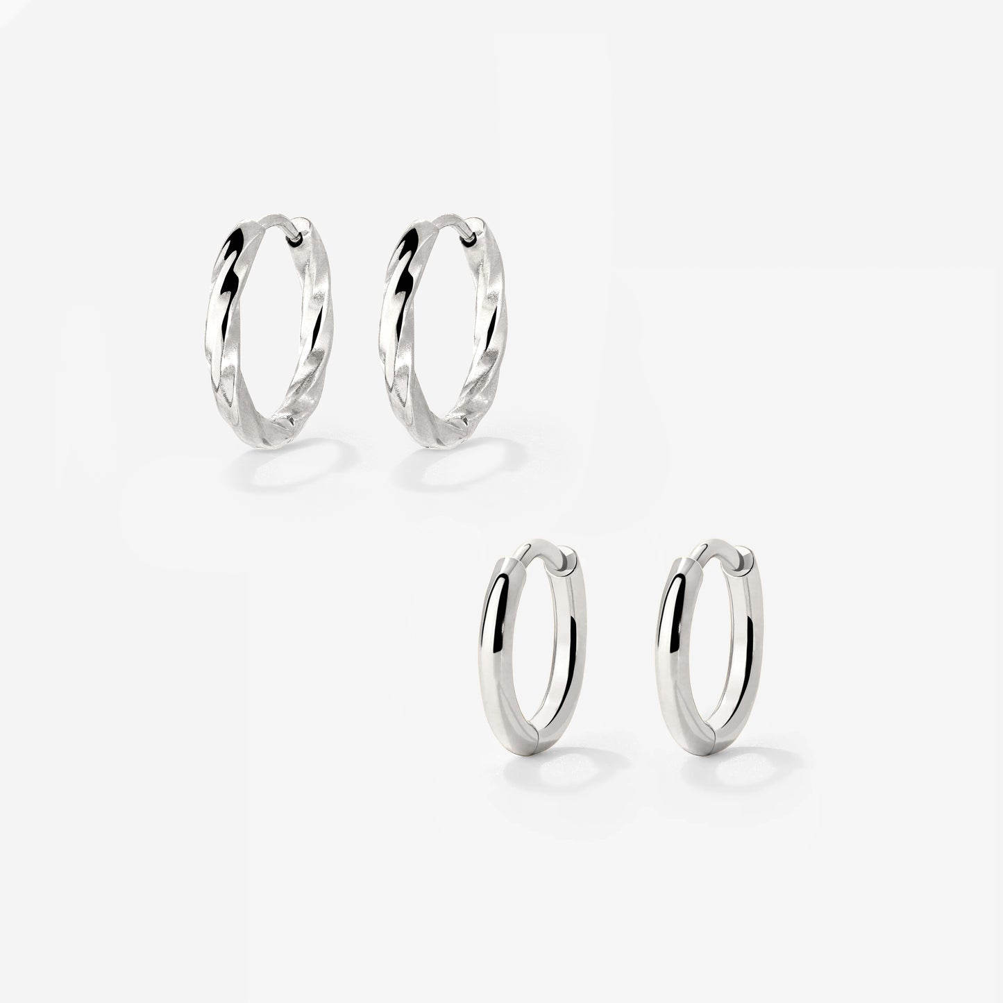 Soft 'n' Subtle Hoop Bundle Silber