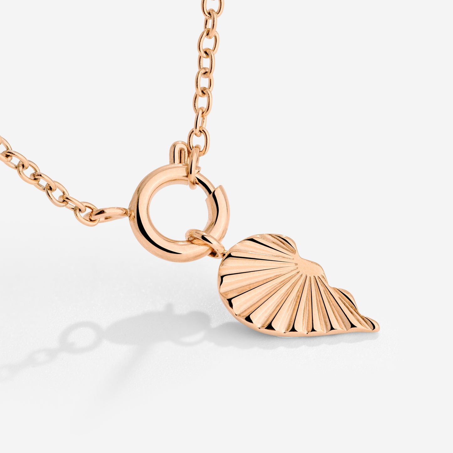 Twin Flame Left Classic Chain Necklace Set Roségold