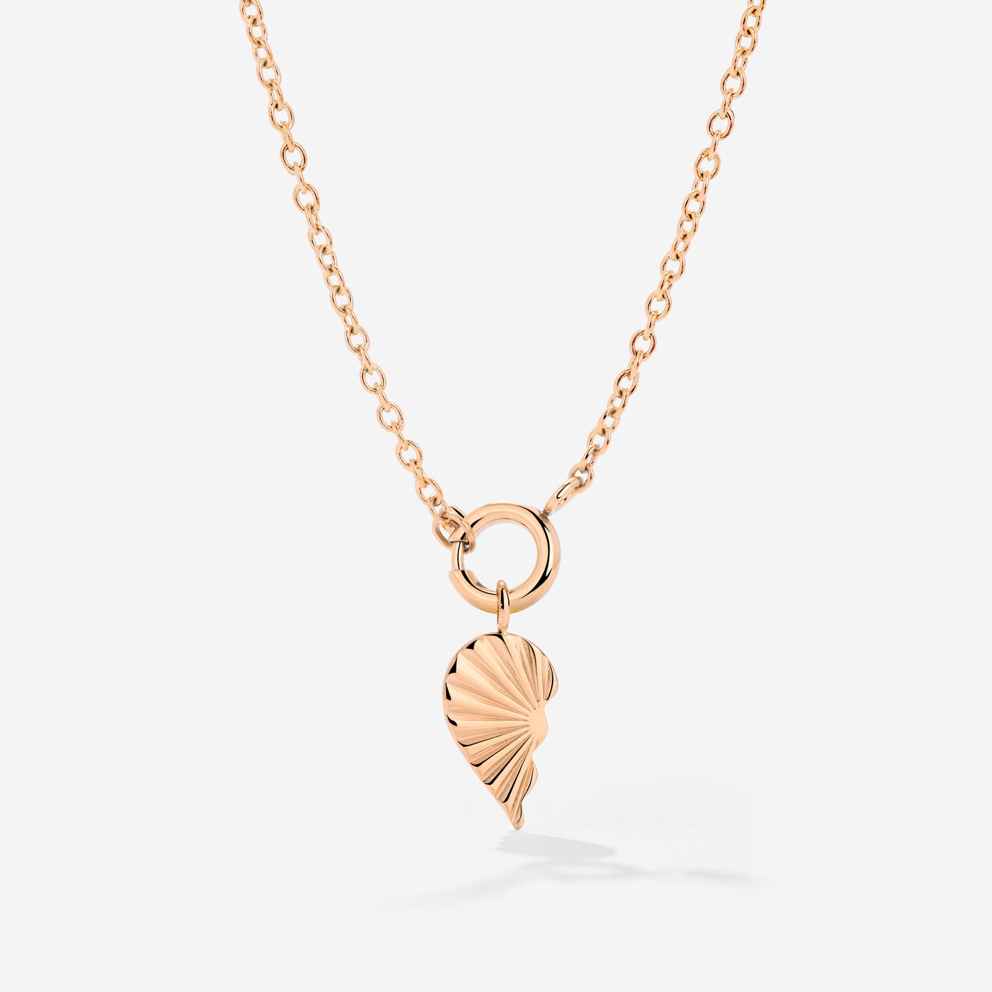 Twin Flame Left Classic Chain Necklace Set Roségold