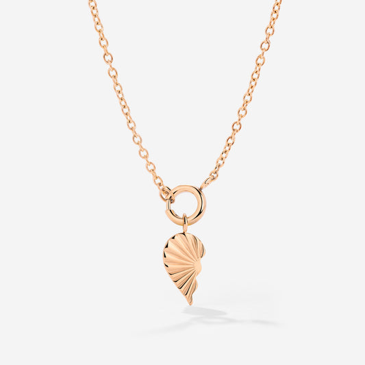 Twin Flame Left Classic Chain Necklace Set Roségold