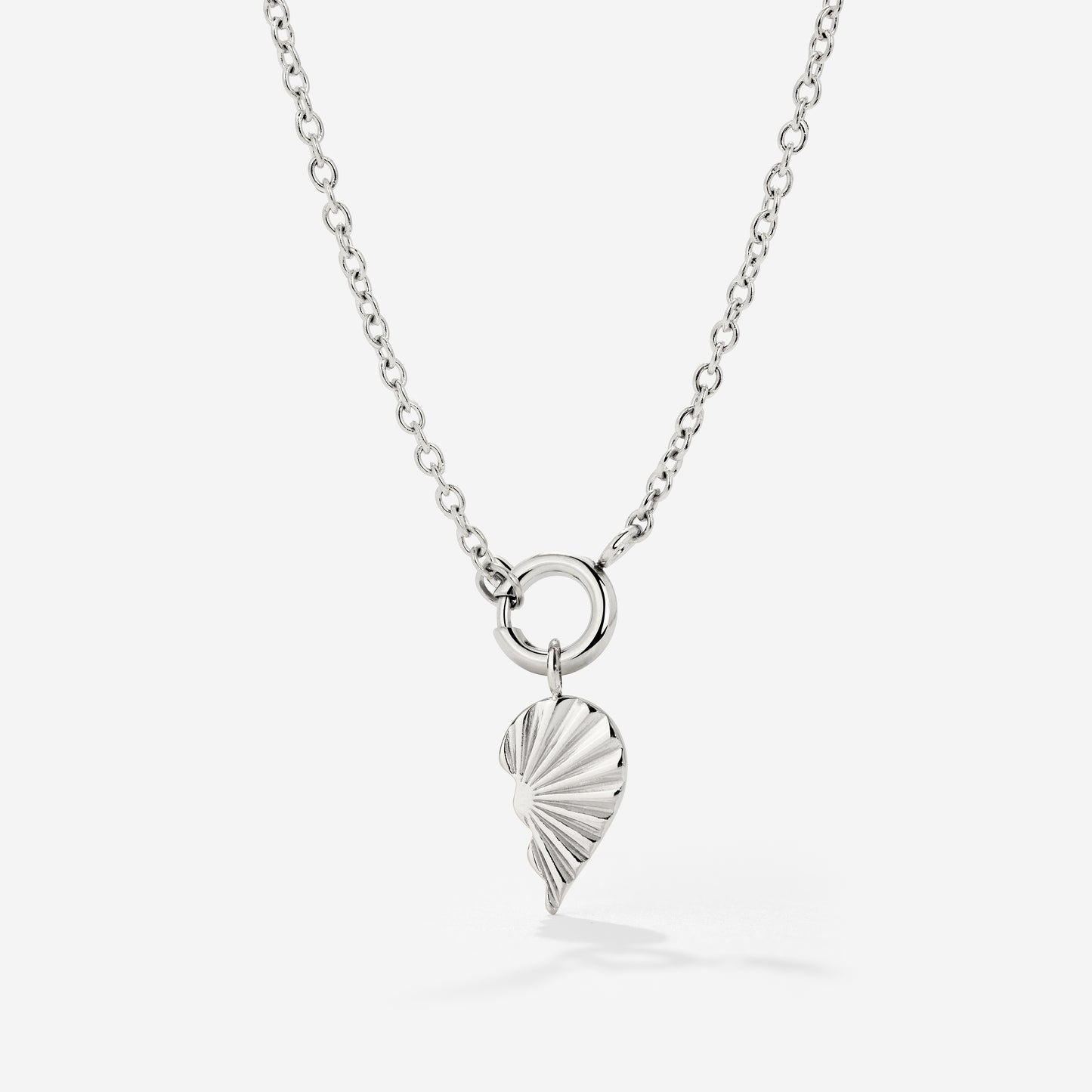 Twin Flame Right Classic Chain Necklace Set Silber