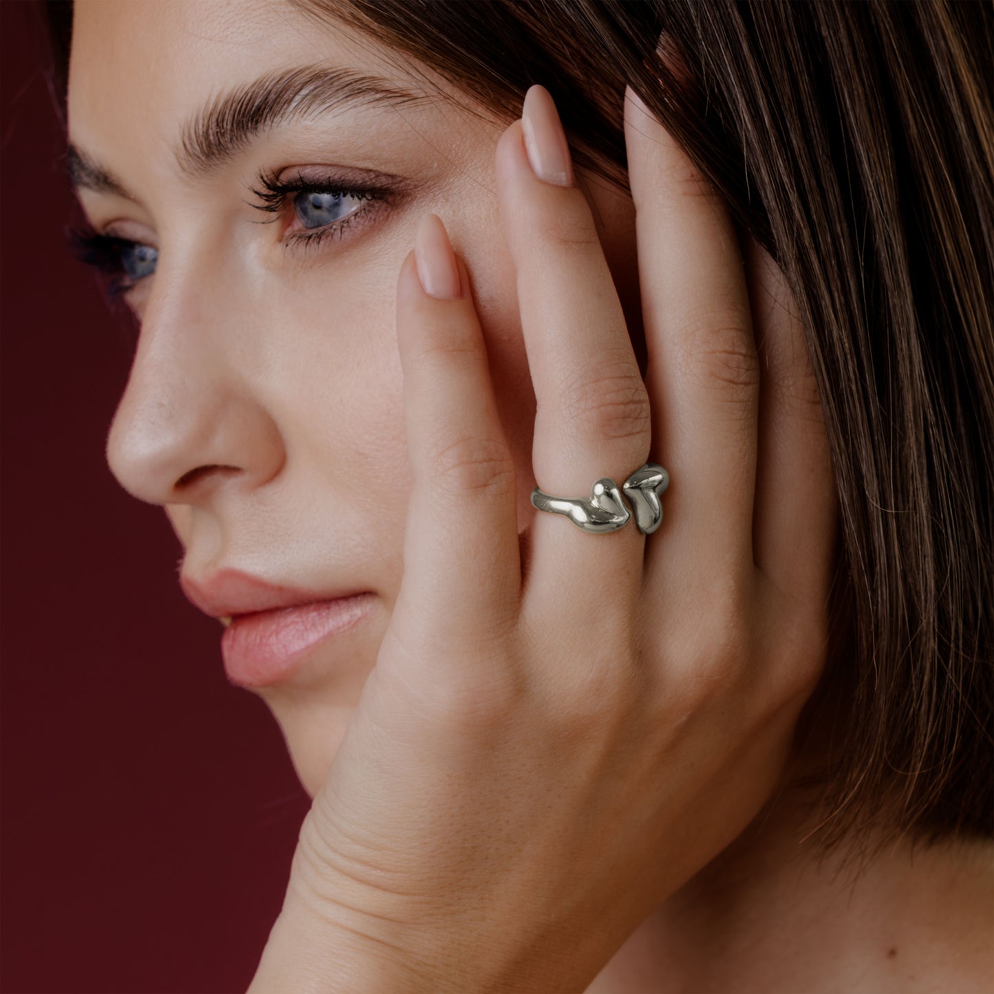 Heartie Ring Silber