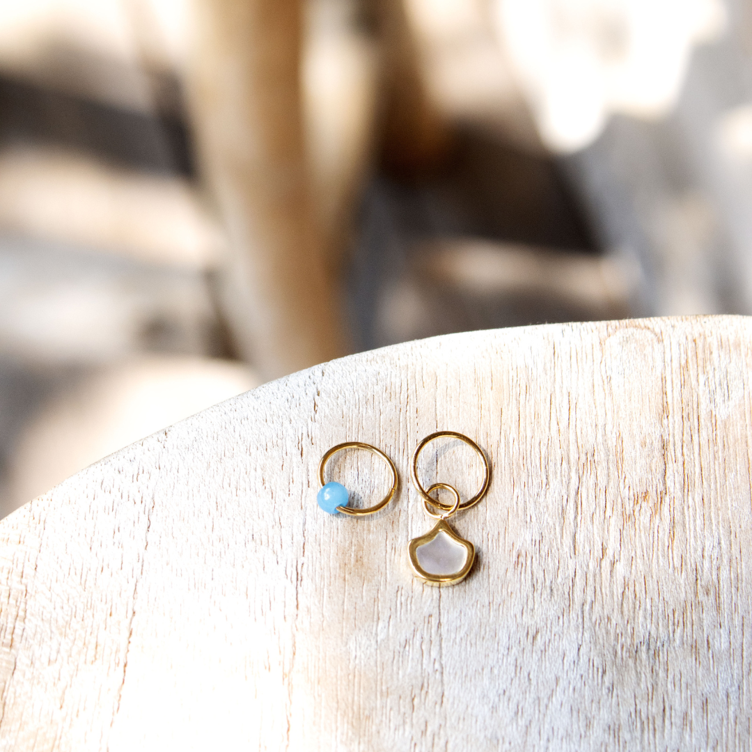 Into the Blue Click Piercing Silber