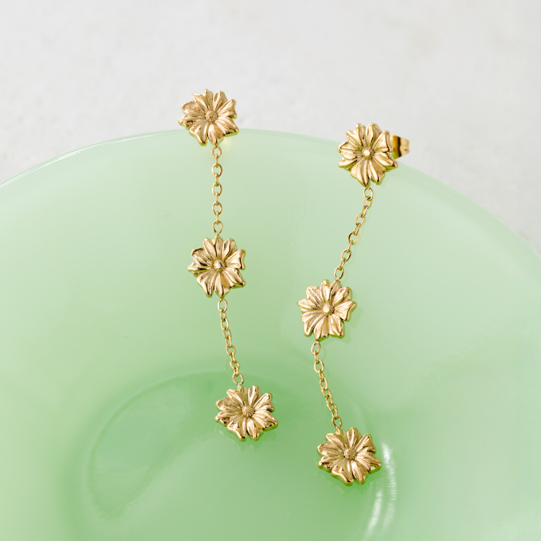 Petal Fall Studs Roségold