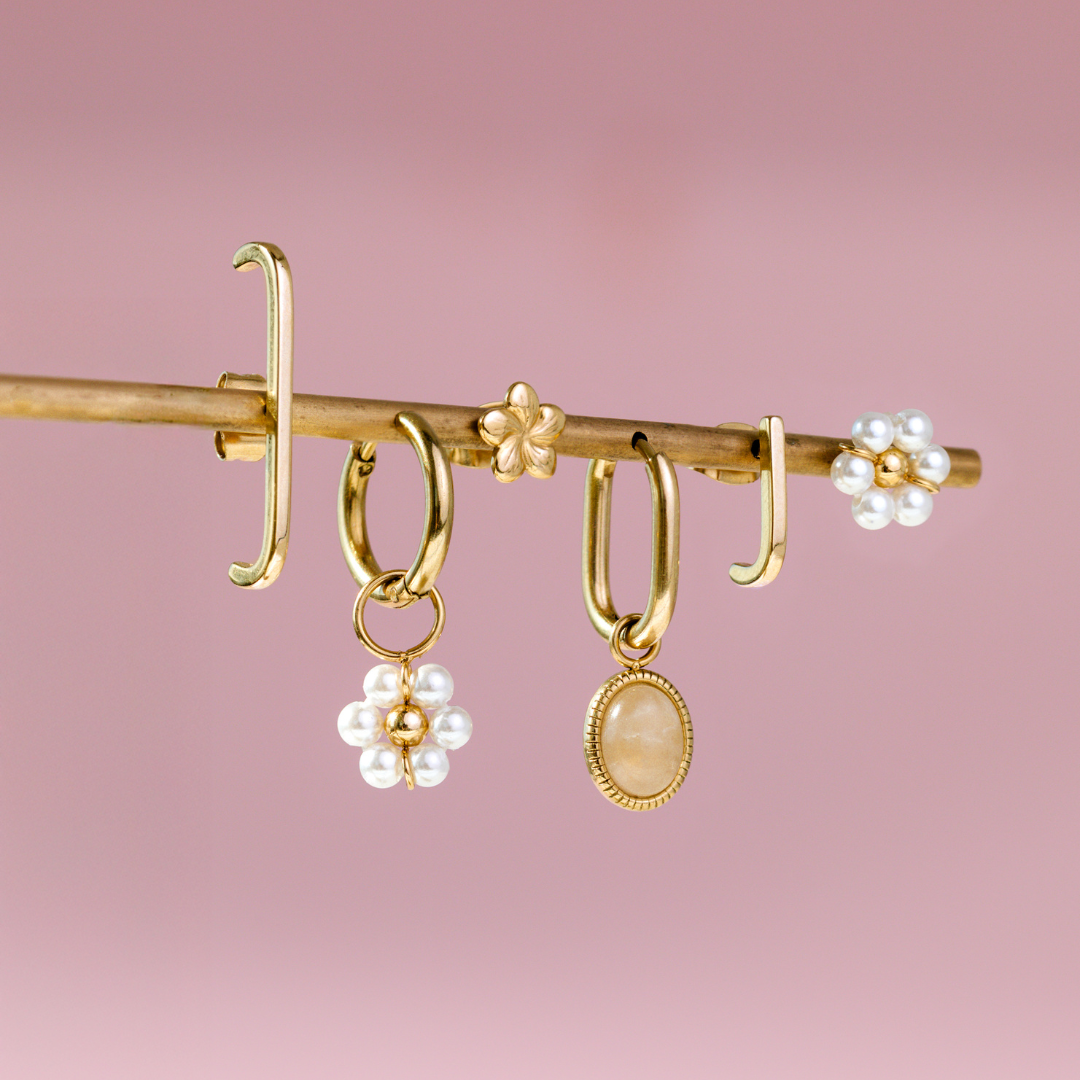 Soft Line Studs Roségold