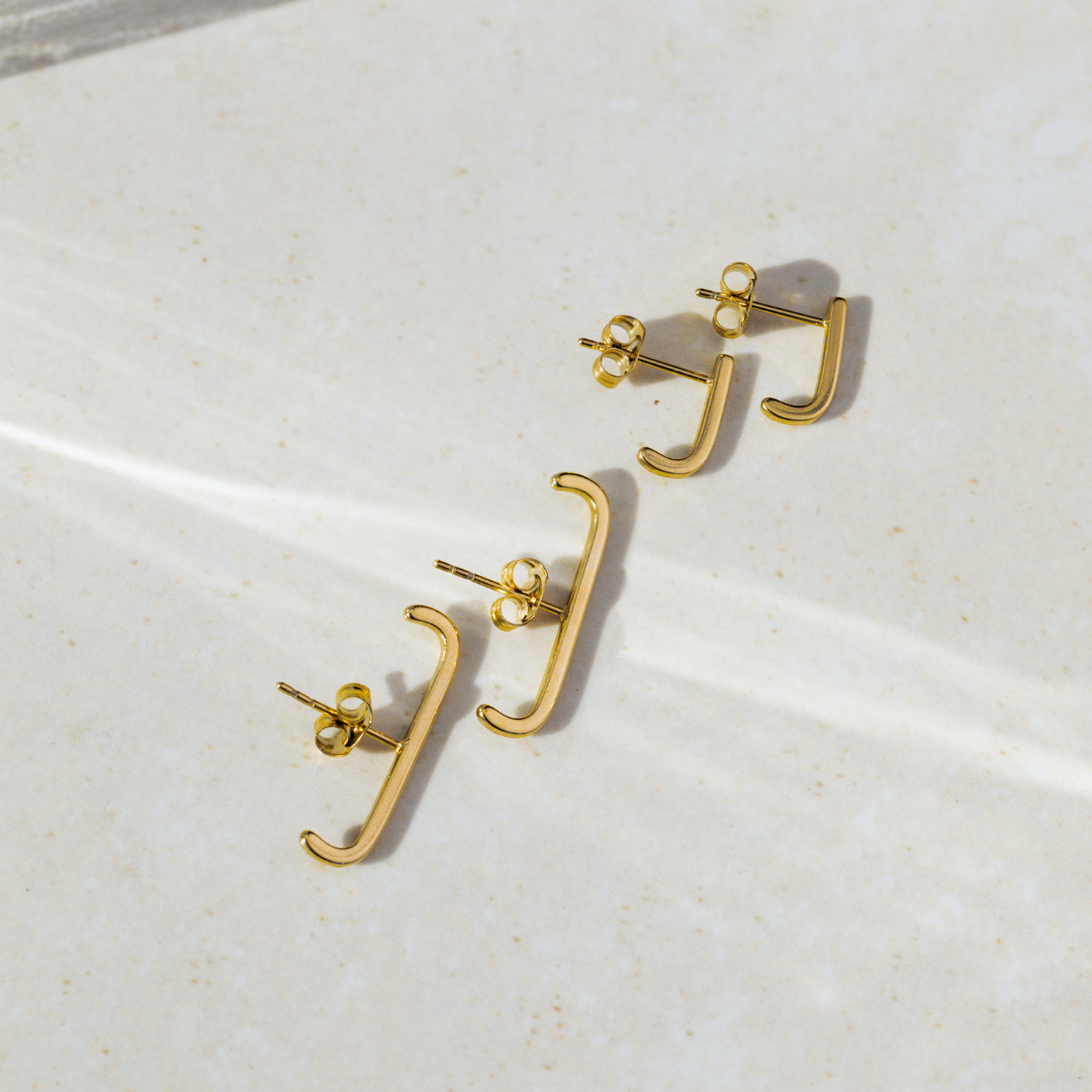 Soft Line Studs Roségold