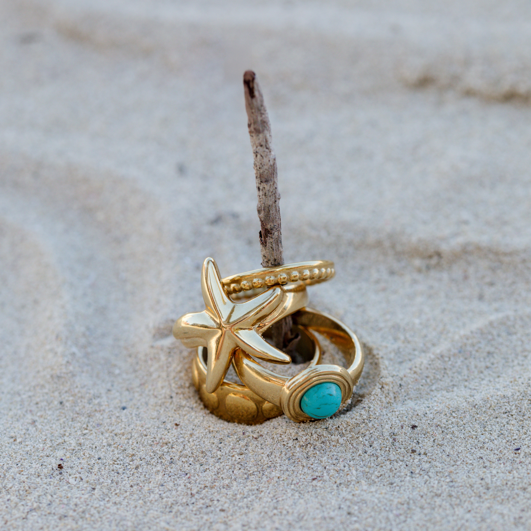 Boho Dots Ring Silber