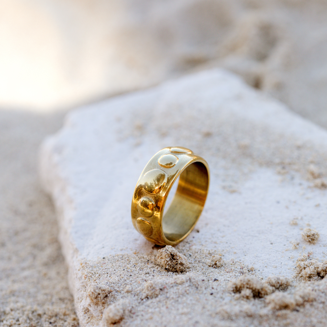 Boho Beads Ring Roségold