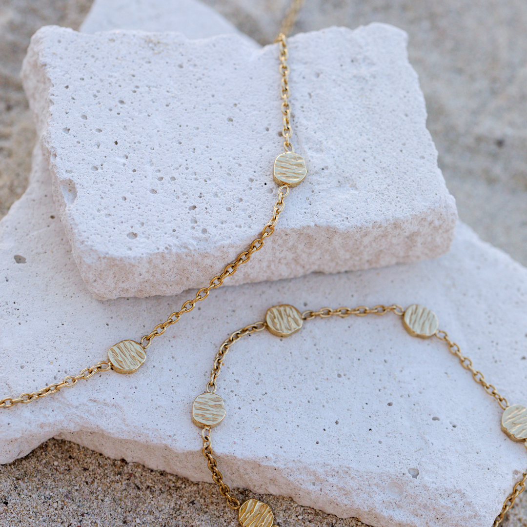 Boho Coin Necklace Roségold