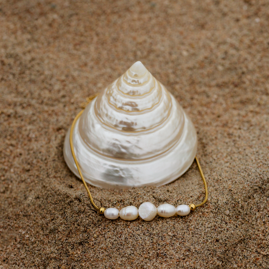 Pearlessence Anklet Roségold