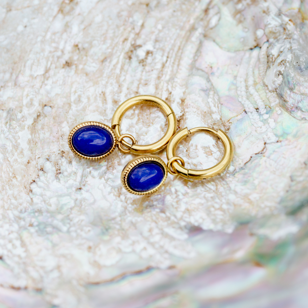 Deep Sea Hoop Set Small Gold