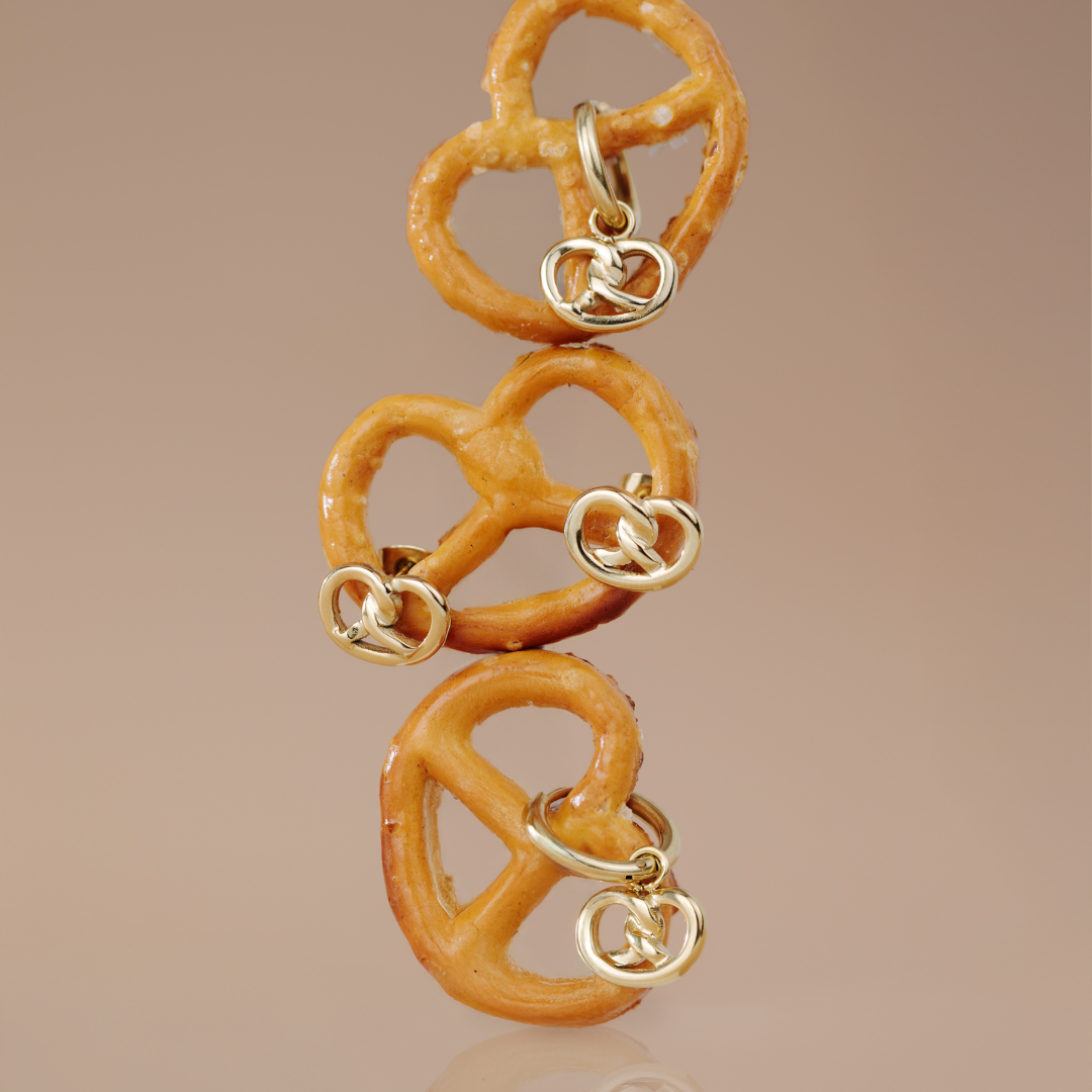 Pretzel Babe Hoop Set Small Silber