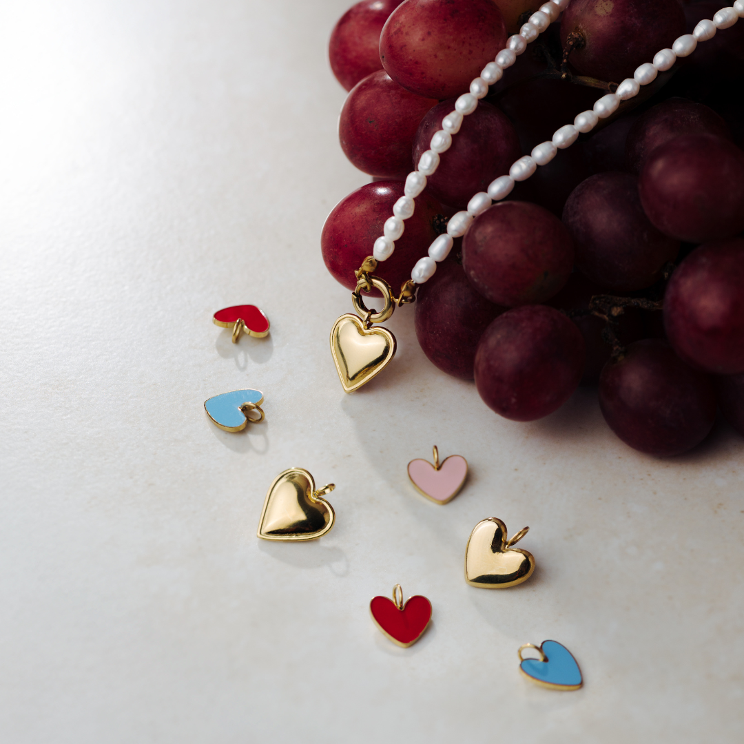 Pearly Charm Necklace Silber