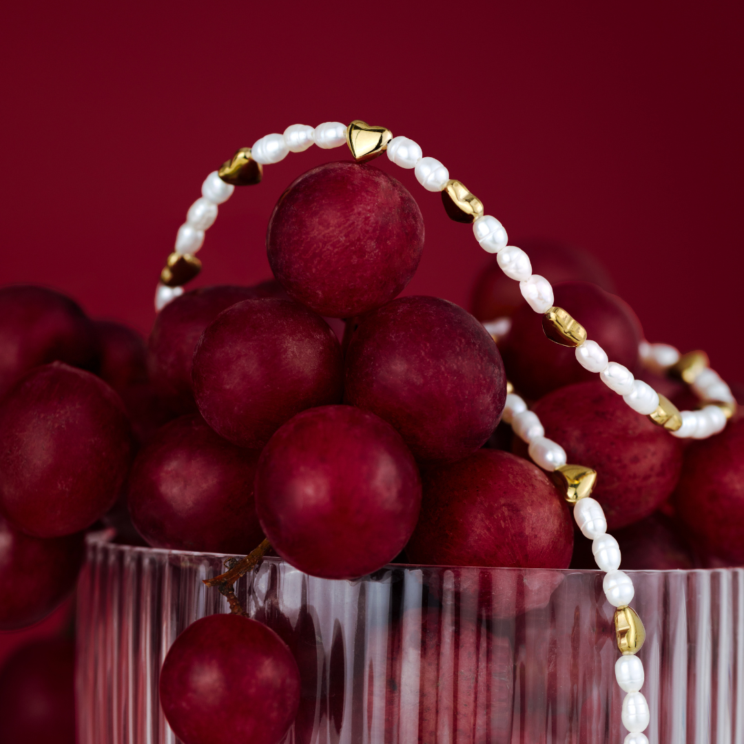 Love Pearls Necklace Roségold
