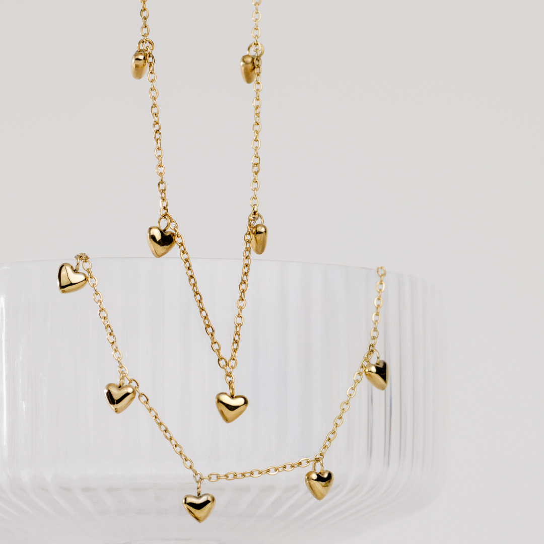 Lovely Heart Choker Silber