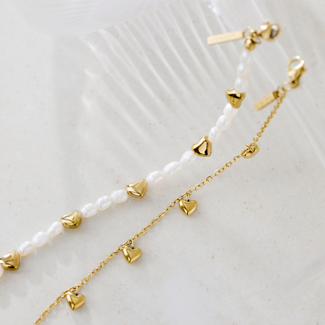 Love Pearls Bracelet Silber