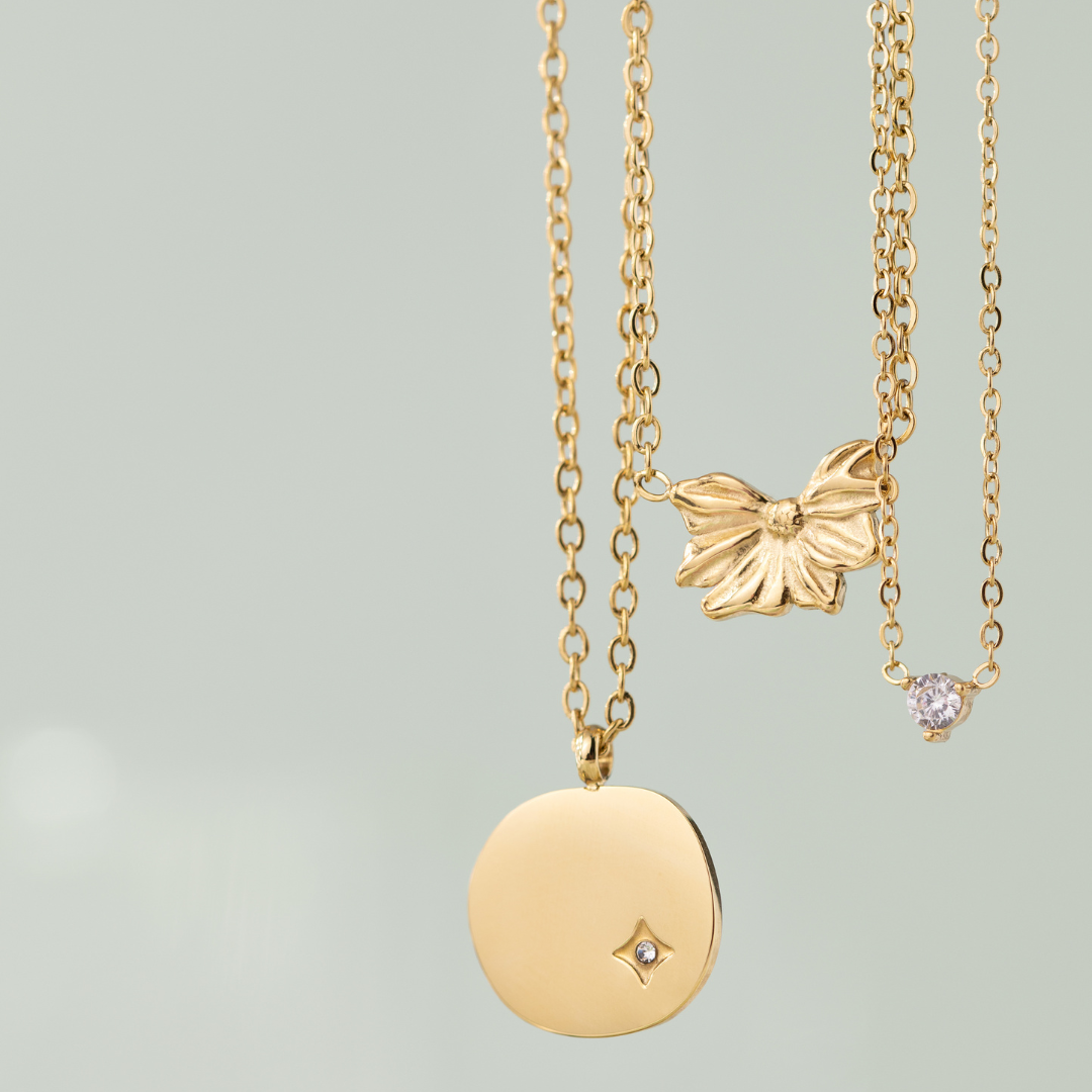 Solitaire Stone Choker Roségold