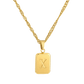 Letter Necklace X Gold